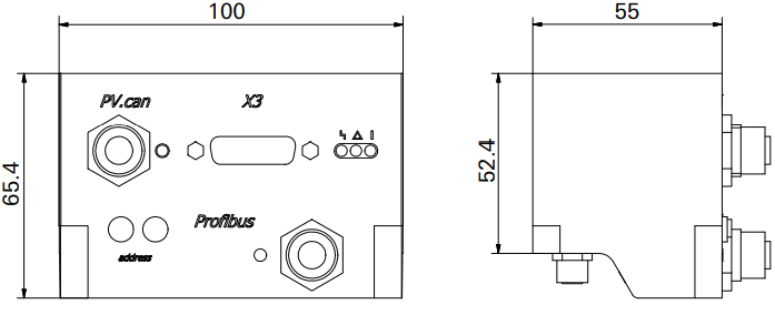 Pfeiffer Vacuum TC 110 PB Dimensions, PMC01830AT, PM C01 830 AT